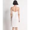 GYS Sleeveless Nightgowns for Women Soft Bamboo Viscose Full Slip Spaghetti Strap Camisole Under Dress(White)