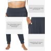 GYS Women Pajama Pants Bamboo Viscose High-Waist Soft Sleep Bottoms with Pockets(Midnight Blue)