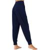 GYS Women Pajama Pants Bamboo Viscose High-Waist Soft Sleep Bottoms with Pockets(Navy)