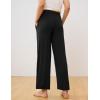 GYS Women Pajama Pants Bamboo Viscose Soft Comfy Casual Sleep Bottoms with Pockets(Black)