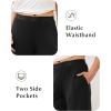 GYS Women Pajama Pants Bamboo Viscose Soft Comfy Casual Sleep Bottoms with Pockets(Black)