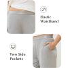 GYS Women Pajama Pants Bamboo Viscose Soft Comfy Casual Sleep Bottoms with Pockets(Heather Grey)