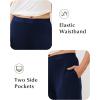 GYS Women Pajama Pants Bamboo Viscose Soft Comfy Casual Sleep Bottoms with Pockets(Navy)