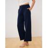GYS Women Pajama Pants Bamboo Viscose Soft Comfy Casual Sleep Bottoms with Pockets(Navy)