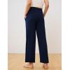 GYS Women Pajama Pants Bamboo Viscose Soft Comfy Casual Sleep Bottoms with Pockets(Navy)