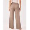 GYS Women Pajama Pants Wide Leg Drawstring Soft Sleep Pants, Viscose Made from Bamboo(Camel)