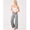 GYS Women Pajama Pants Wide Leg Drawstring Soft Sleep Pants, Viscose Made from Bamboo(Heather Grey)