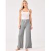 GYS Women Pajama Pants Wide Leg Drawstring Soft Sleep Pants, Viscose Made from Bamboo(Heather Grey)