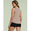 GYS Women Tank Tops Loose Fit Summer Basic Sleeveless Tops Bamboo Viscose Pajama Shirts(Camel)
