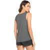 GYS Women Tank Tops Loose Fit Summer Basic Sleeveless Tops Bamboo Viscose Pajama Shirts(Dark Heather Grey)