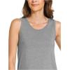 GYS Women Tank Tops Loose Fit Summer Basic Sleeveless Tops Bamboo Viscose Pajama Shirts(Heather Grey)