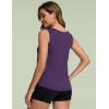 GYS Women Tank Tops Loose Fit Summer Basic Sleeveless Tops Bamboo Viscose Pajama Shirts(Purple)