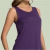 GYS Women Tank Tops Loose Fit Summer Basic Sleeveless Tops Bamboo Viscose Pajama Shirts(Purple)