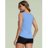 GYS Women Tank Tops Loose Fit Summer Basic Sleeveless Tops Bamboo Viscose Pajama Shirts(Sky Blue)