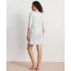 GYS Women’s 3/4 Sleeves Nightgowns Bamboo Viscose Soft Comfy Lace V Neck Pajama Dress(Breezy Blue)
