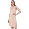 GYS Women’s Bamboo Viscose Full Slips for Under Dresses Adjustable Spaghetti Straps Cami Slip Dress(Beige-long Style)