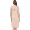 GYS Women’s Bamboo Viscose Full Slips for Under Dresses Adjustable Spaghetti Straps Cami Slip Dress(Beige-long Style)