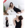 GYS Women’s Bamboo Viscose Full Slips for Under Dresses Adjustable Spaghetti Straps Cami Slip Dress(Black-long Style)