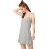GYS Women’s Bamboo Viscose Full Slips for Under Dresses Adjustable Spaghetti Straps Cami Slip Dress(Heather Grey)