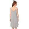 GYS Women’s Bamboo Viscose Full Slips for Under Dresses Adjustable Spaghetti Straps Cami Slip Dress(Heather Grey-long Style)