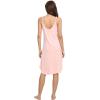 GYS Women’s Bamboo Viscose Full Slips for Under Dresses Adjustable Spaghetti Straps Cami Slip Dress(Pink-long Style)