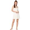 GYS Women’s Bamboo Viscose Full Slips for Under Dresses Adjustable Spaghetti Straps Cami Slip Dress(White)