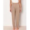 GYS Women’s Bamboo Viscose Pajama Pants, High Waist Christmas Plaid Sleepwear Joggers with Pockets(Camel)