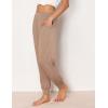 GYS Women’s Bamboo Viscose Pajama Pants, High Waist Christmas Plaid Sleepwear Joggers with Pockets(Camel)