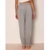 GYS Women’s Bamboo Viscose Pajama Pants, High Waist Christmas Plaid Sleepwear Joggers with Pockets(Heather Grey)