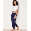 GYS Women’s Bamboo Viscose Pajama Pants, High Waist Christmas Plaid Sleepwear Joggers with Pockets(Navy)