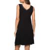 GYS Womens Bamboo-Derived Viscose Nightgowns Soft Sleeveless V Neck Nightdress Lightweight Sleep Shirt S-4XP(A- Black)