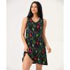 GYS Womens Bamboo-Derived Viscose Nightgowns Soft Sleeveless V Neck Nightdress Lightweight Sleep Shirt S-4XP(A- Holly)
