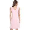 GYS Womens Bamboo-Derived Viscose Nightgowns Soft Sleeveless V Neck Nightdress Lightweight Sleep Shirt S-4XP(A- Pink)