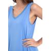 GYS Womens Bamboo-Derived Viscose Nightgowns Soft Sleeveless V Neck Nightdress Lightweight Sleep Shirt S-4XP(A- Sky Blue)