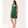 GYS Womens Bamboo-Derived Viscose Nightgowns Soft Sleeveless V Neck Nightdress Lightweight Sleep Shirt S-4XP(A- Xmas Green)