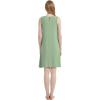 GYS Womens Bamboo-Derived Viscose Nightgowns Soft Sleeveless V Neck Nightdress Lightweight Sleep Shirt S-4XP(B- Loden Frost)