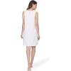 GYS Womens Bamboo-Derived Viscose Nightgowns Soft Sleeveless V Neck Nightdress Lightweight Sleep Shirt S-4XP(B- White)