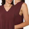 GYS Womens Bamboo-Derived Viscose Nightgowns Soft Sleeveless V Neck Nightdress Lightweight Sleep Shirt S-4XP(C- Ficus Red)