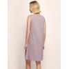 GYS Womens Bamboo-Derived Viscose Nightgowns Soft Sleeveless V Neck Nightdress Lightweight Sleep Shirt S-4XP(C- Mauve Purple)