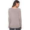 GYS Womens Long Sleeve Tops Soft Bamboo Viscose Pajama Tops(Taupe)
