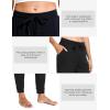GYS Women’s Pajama Pants Drawstring Waistband Jogger Lounge Pants with Pockets(Black)