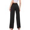 GYS Women’s Pajama Pants Soft Bamboo Viscose Lounge Pants High Waisted Pj Bottoms Comfy Yoga Pants with Pockets(Black)