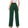 GYS Women’s Pajama Pants Soft Bamboo Viscose Lounge Pants High Waisted Pj Bottoms Comfy Yoga Pants with Pockets(Dark Green)