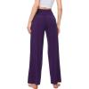GYS Women’s Pajama Pants Soft Bamboo Viscose Lounge Pants High Waisted Pj Bottoms Comfy Yoga Pants with Pockets(Dark Purple)