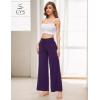 GYS Women’s Pajama Pants Soft Bamboo Viscose Lounge Pants High Waisted Pj Bottoms Comfy Yoga Pants with Pockets(Dark Purple)