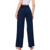 GYS Women’s Pajama Pants Soft Bamboo Viscose Lounge Pants High Waisted Pj Bottoms Comfy Yoga Pants with Pockets(Navy)