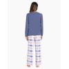 GYS Women’s Pajama Sets Long Sleeve Sleepwear Comfy 2 Piece Ladies Pj Sleep Set, Viscose Made from Bamboo(A- Blue Plaid)