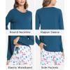 GYS Women’s Pajama Sets Long Sleeve Sleepwear Comfy 2 Piece Ladies Pj Sleep Set, Viscose Made from Bamboo(A- Deep Pink Dots)