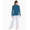 GYS Women’s Pajama Sets Long Sleeve Sleepwear Comfy 2 Piece Ladies Pj Sleep Set, Viscose Made from Bamboo(A- Deep Pink Dots)