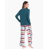 GYS Women’s Pajama Sets Long Sleeve Sleepwear Comfy 2 Piece Ladies Pj Sleep Set, Viscose Made from Bamboo(A- Green Plaid)